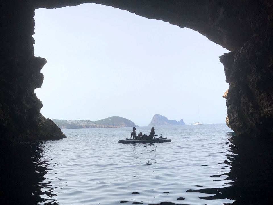 Paddle surf en Cala Codolar Paddle surf en Cala Codolar