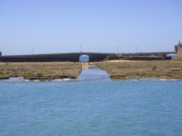  Die Denkmäler von Cádiz vom Meer aus 