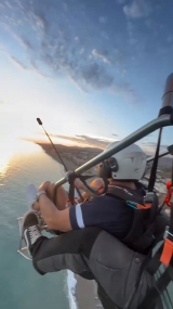 Paragliding flight with motor +Video Torre del Mar 15'