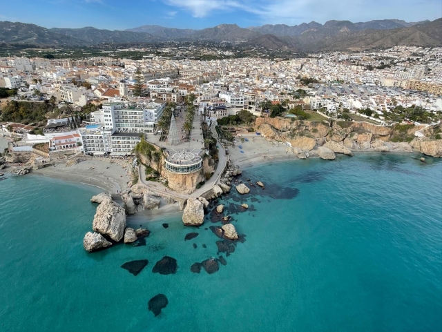 Impresionantes vistas sobre la costa malagueña