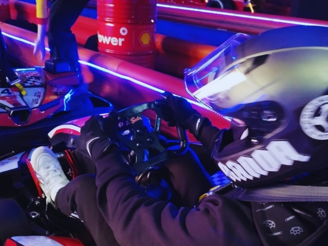 Dos tandas de karting