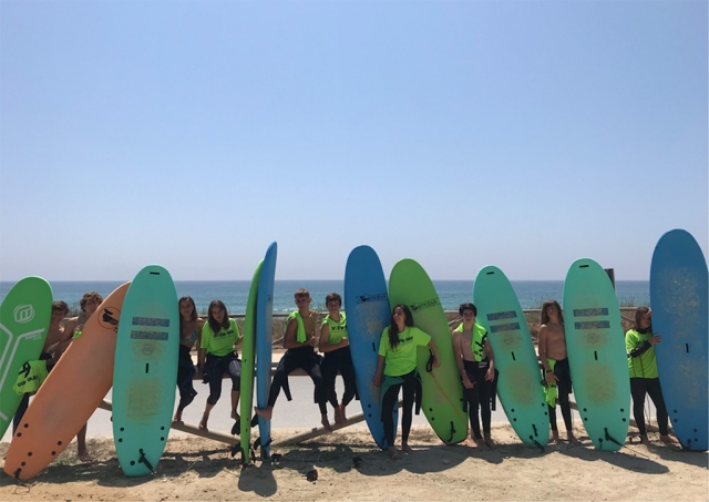 Listos para hacer surf