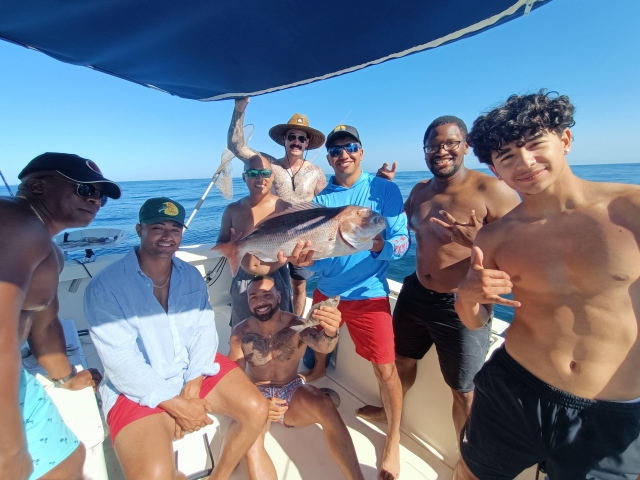 Enjoying a day of fishing in Gibraltar 