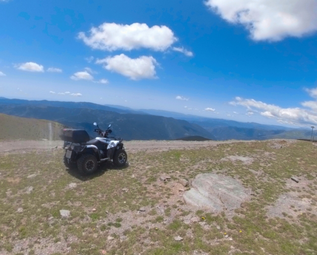 Vistas durante la salida en quad