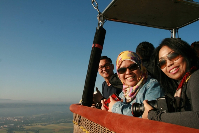 Balade en montgolfière en famille 