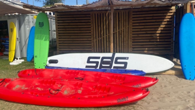 Nuestros kayaks listos para su uso