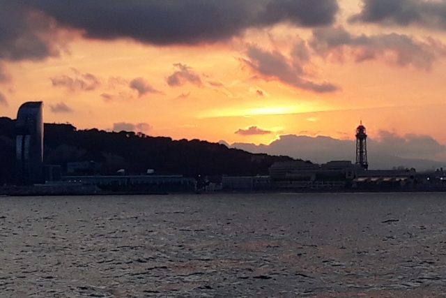 La mejor puesta de sol de Barcelona
