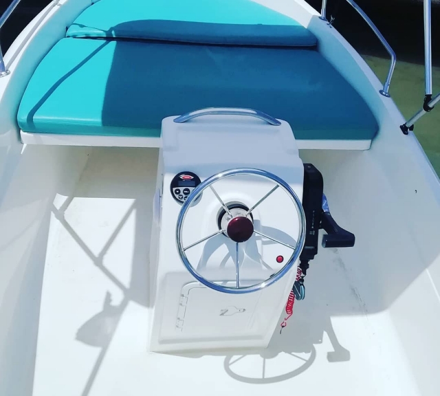  boat ready to be rented