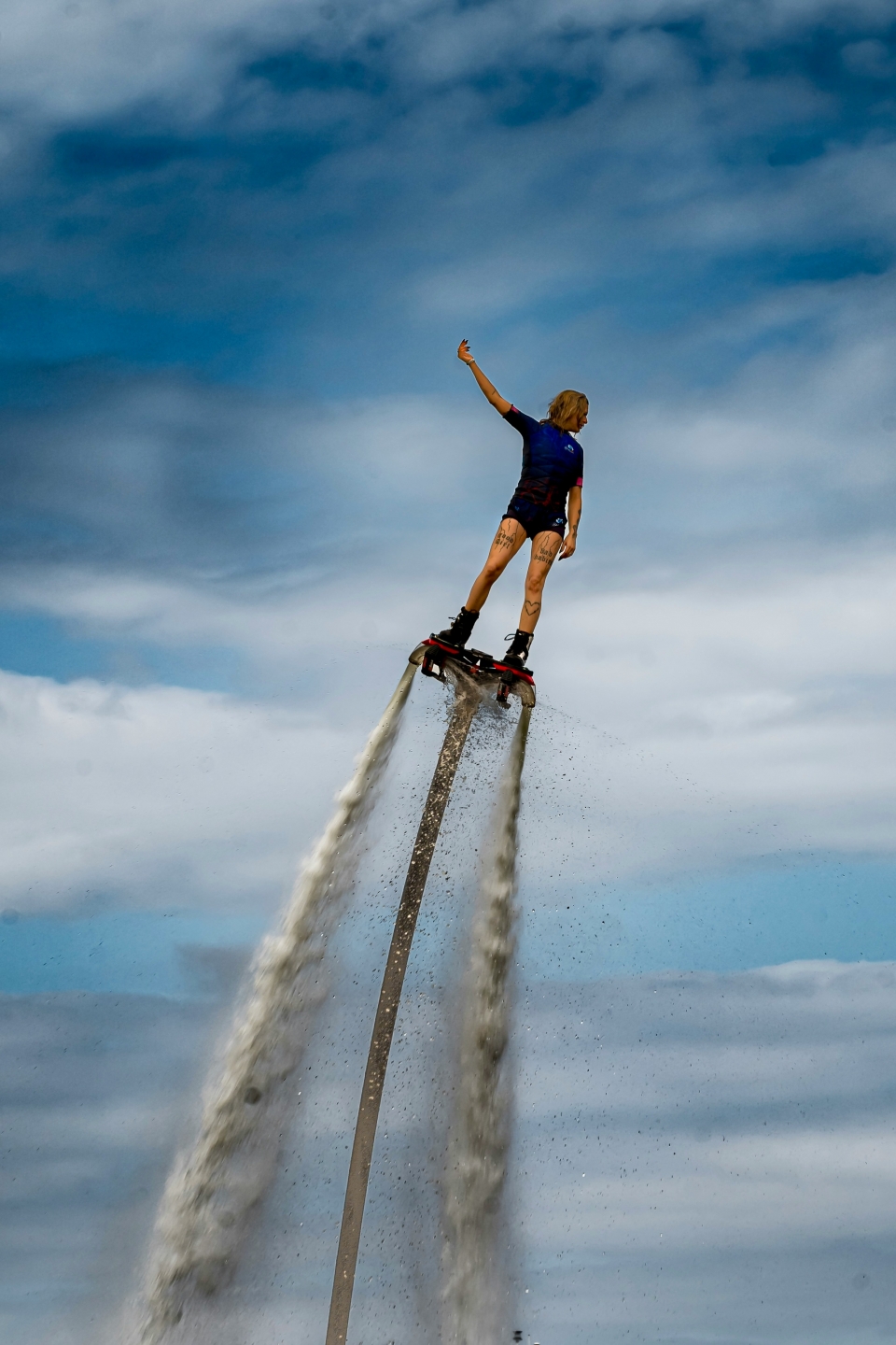 Practicando flyboard en Mazarrón 
