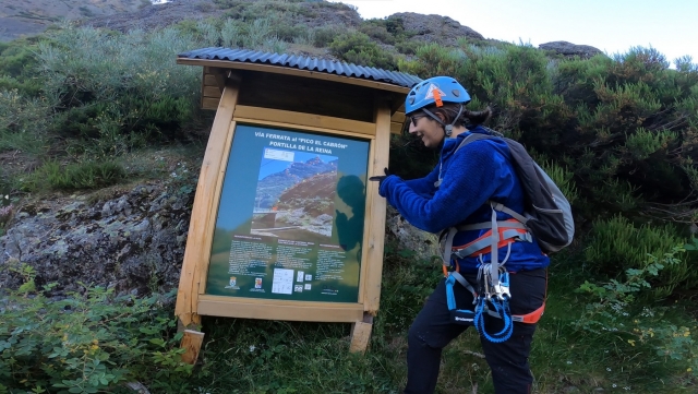 Antes de iniciar la vía ferrata