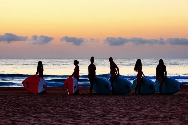 Clases en la playa
