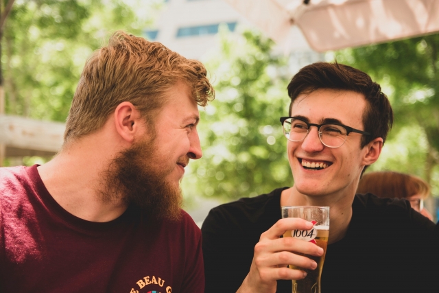 Bicibirra in Barcelona mit Freunden 