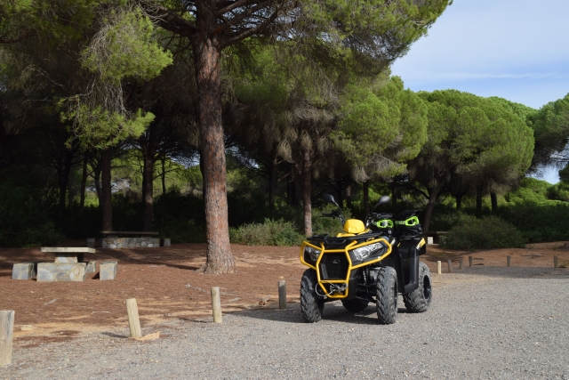 Quad für das Erlebnis vorbereitet 