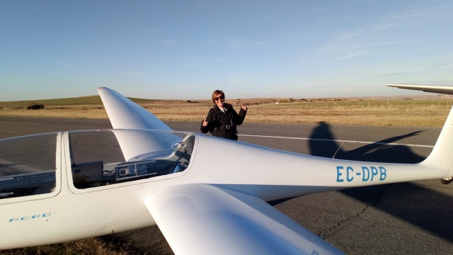 Emocion antes del vuelo