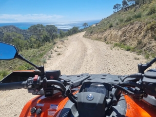 Rota de quadriciclo pela praia e montanhas de Villajoyosa 2h