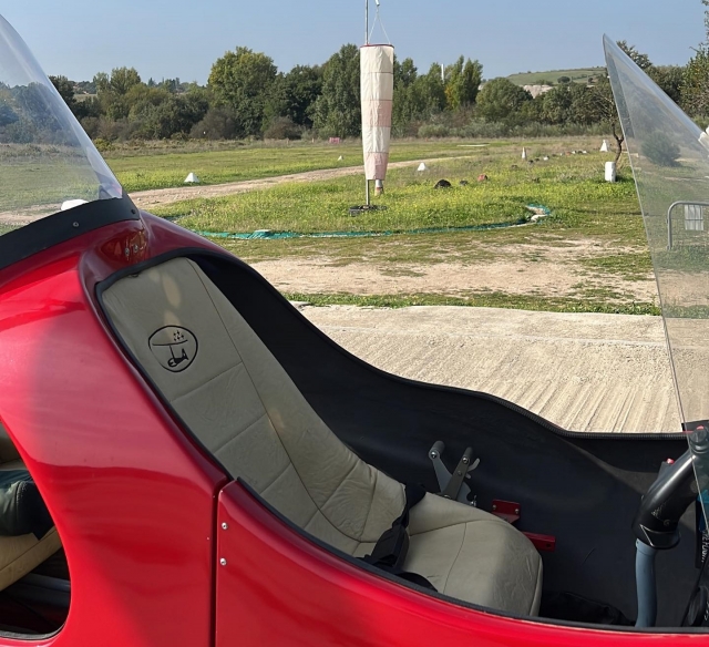 Autogiro listo para sobrevolar Madrid