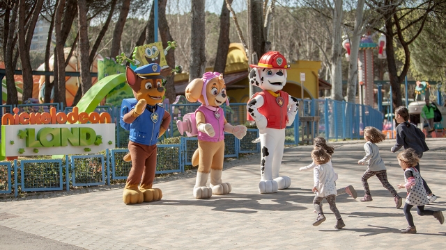 La patrulla canina en el Parque de Atracciones de Madrid