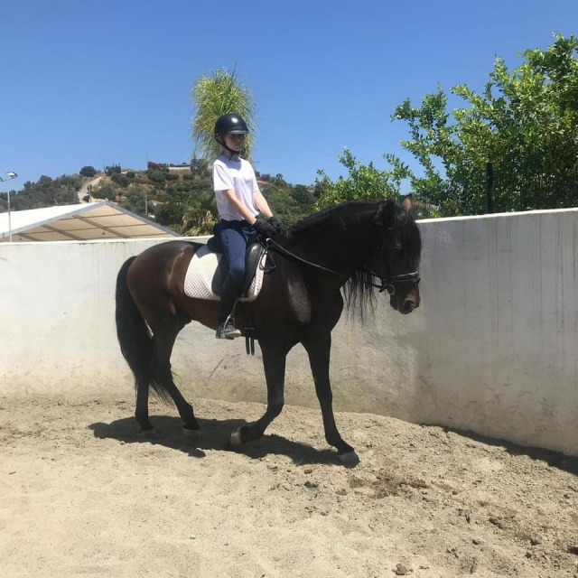 Primera clase de equitación