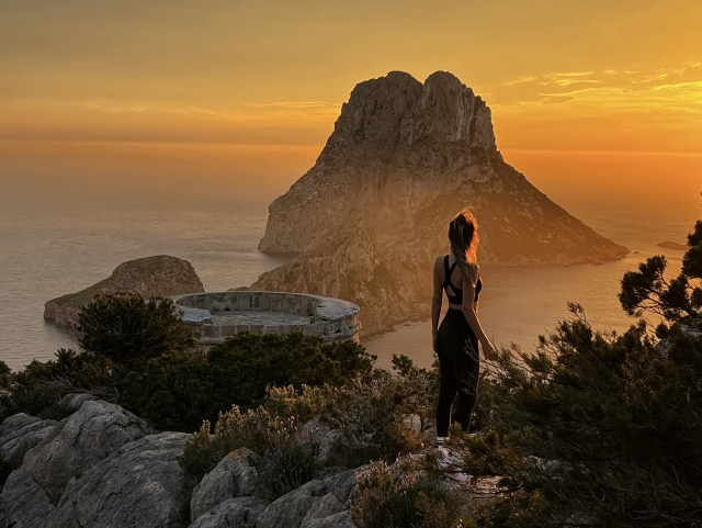  Insel Es Vedrá von der Aussichtspunkt Ibiza 