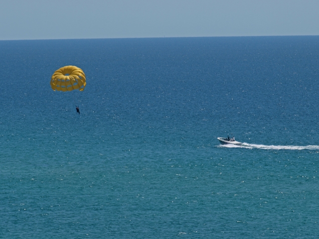 Parascending in the Port of Badalona 