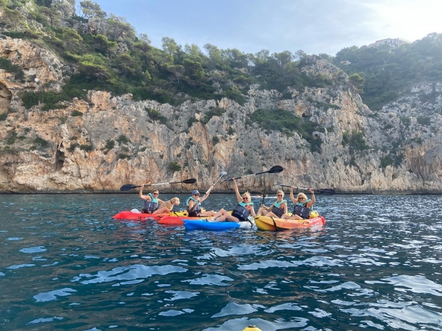 Kayak con amigos