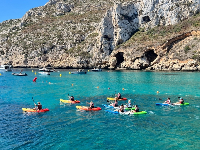 Kayak depuis Cala Granadella 