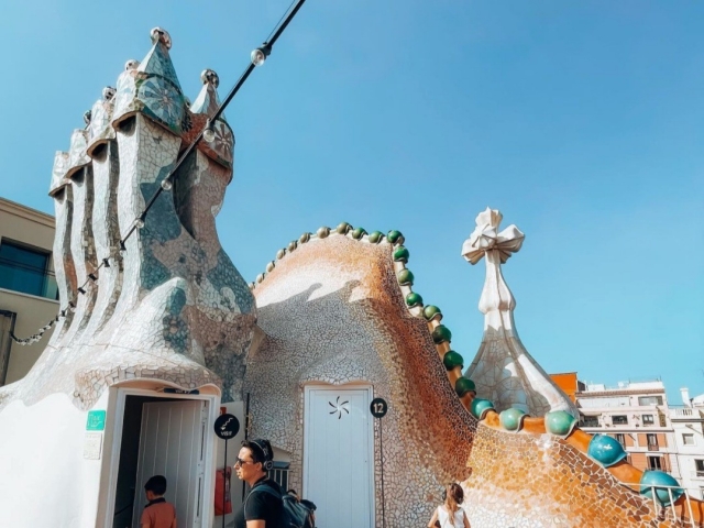  Sur le toit de la Casa Batlló 