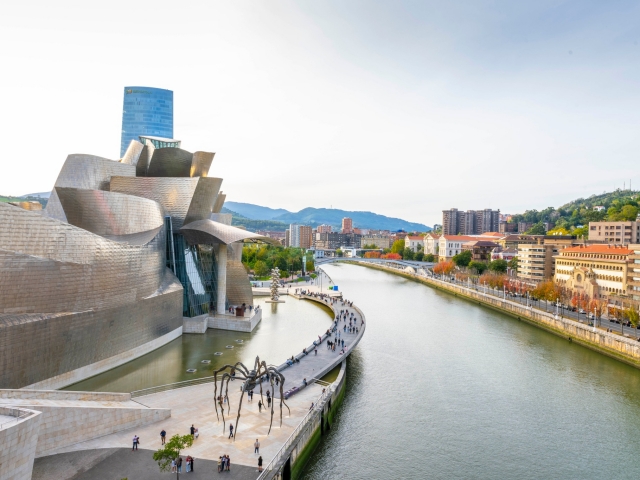 Vistas del Guggenheim desde el puenle