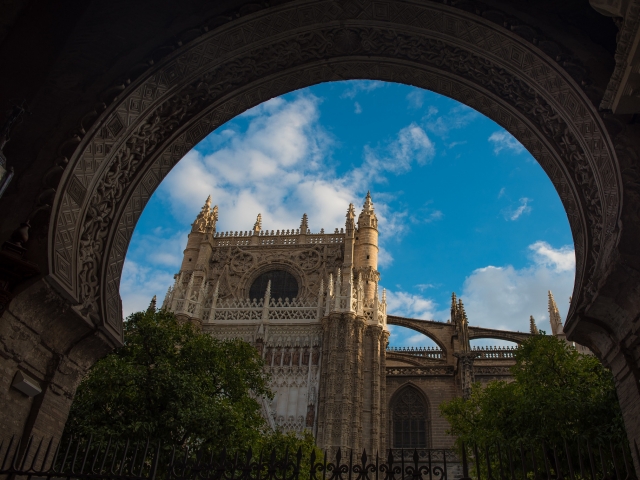  Vedute della Cattedrale dal Patio de Los Naranjos 