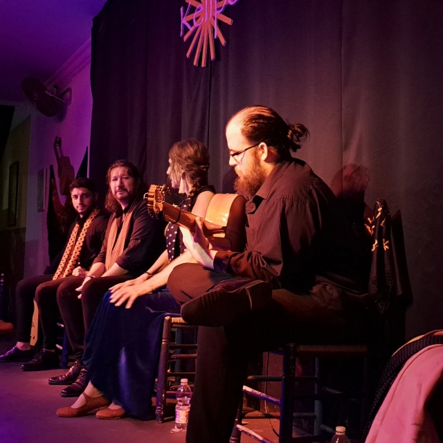 Guitarristas, cantaores y bailaoras