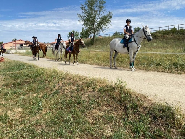Ruta a caballo por el campo