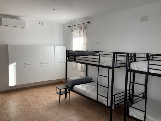Habitaciones dotadas con literas