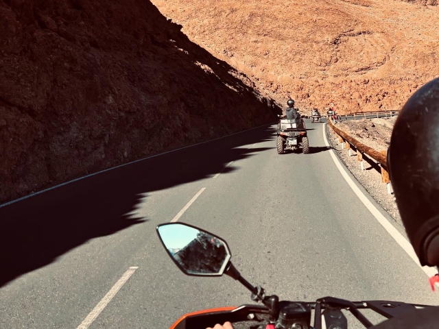  Ascendant à Teide en quad