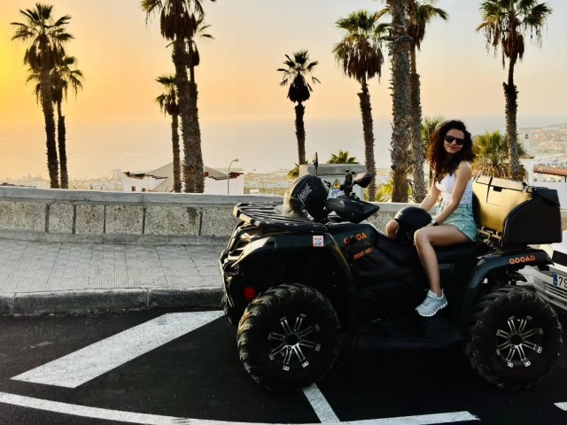 Route en quad al teide 