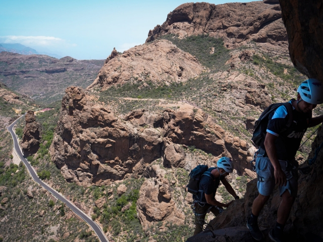  via ferrata in Bahía feliz 