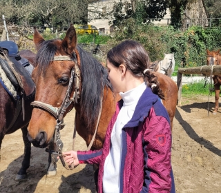 Casal con caballos en Santa Susanna, 4 horas