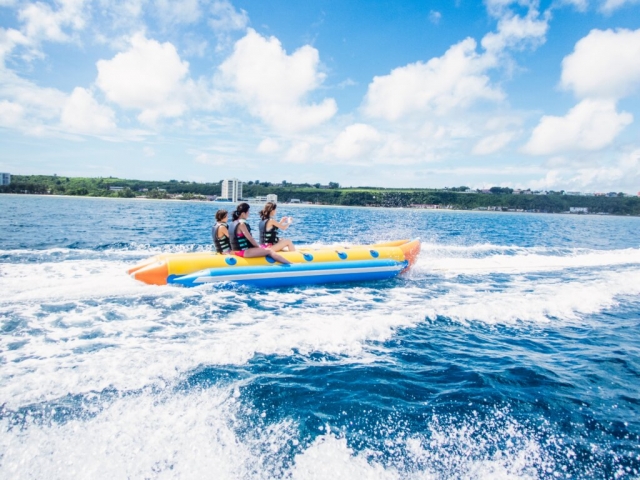 Banana boat con amigos
