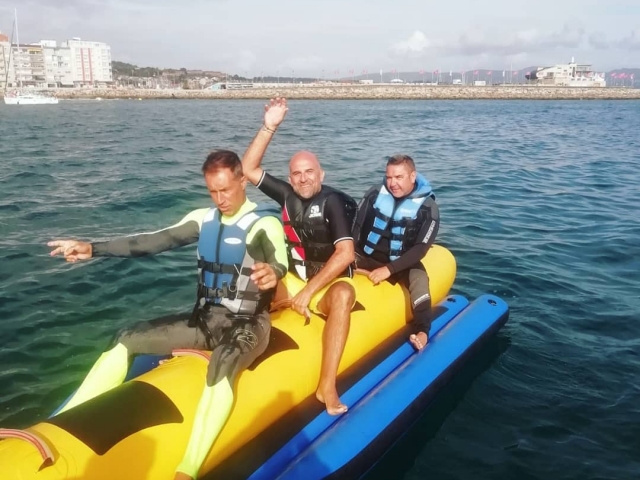 Banana boat en Sanxenxo