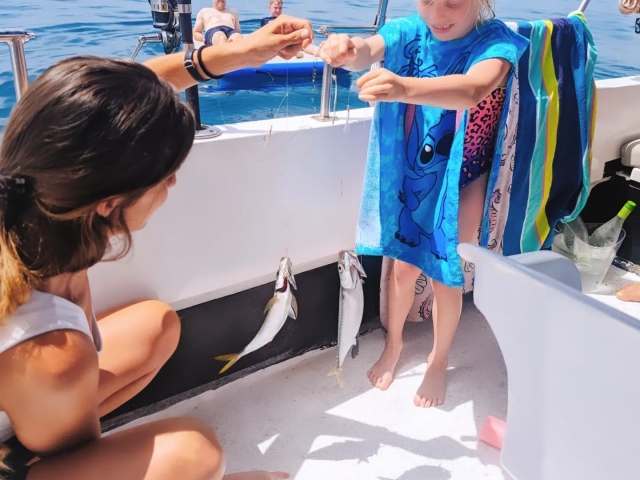 Pesca en familia
