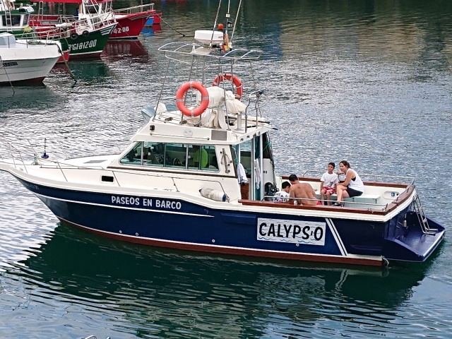 Boot im Hafen von Luarca 