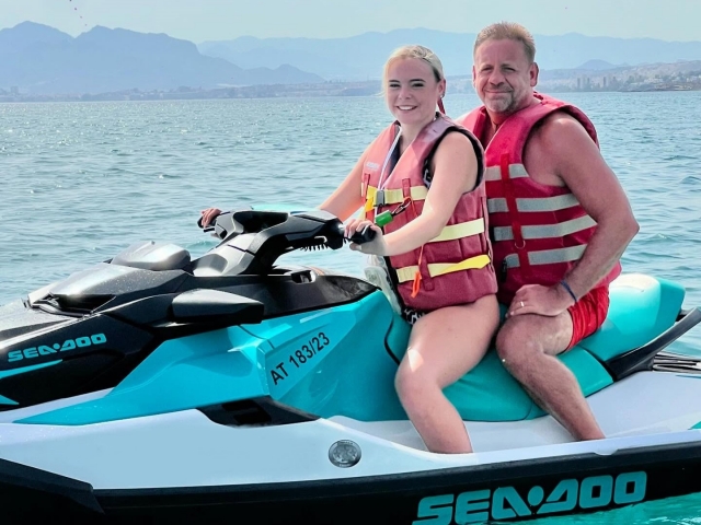 Jet ski en la costa de Almeria