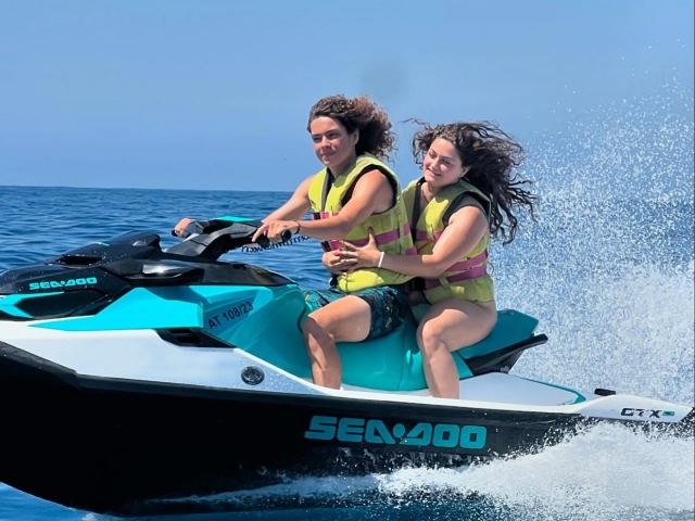 Ruta en moto de agua biplaza en aguadulce