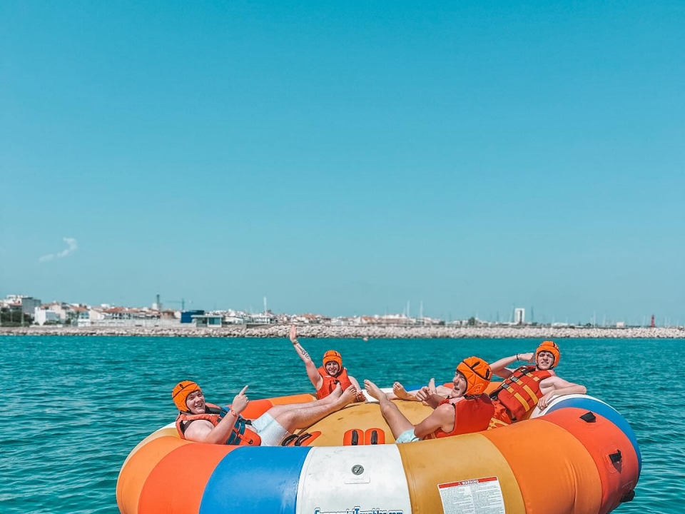 Fun in Inflatable UFO 