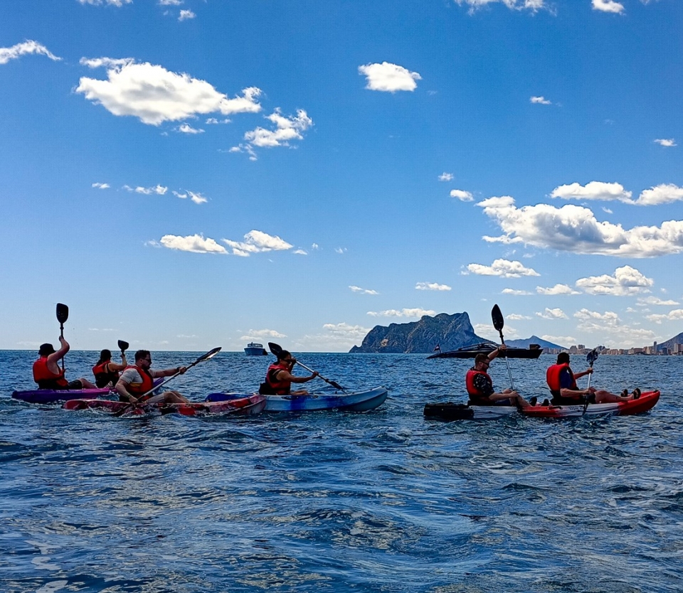 Ruta en kayak por Moraira