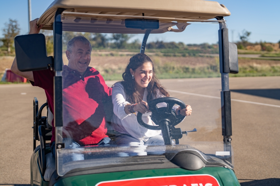 Conduciendo el buggy