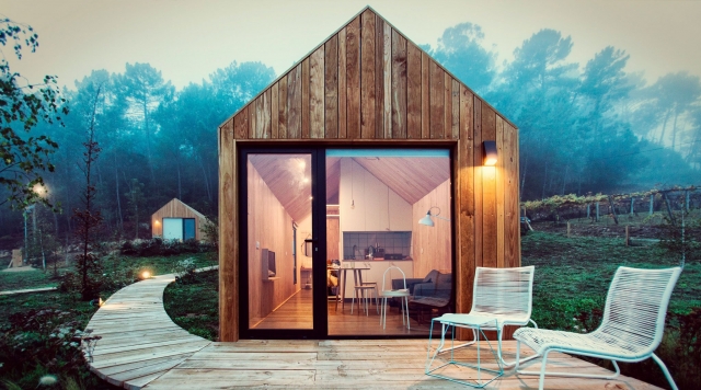 Kurzurlaub in einer Holzhütte 1 Nacht, Teo (in der Nähe von Santiago)