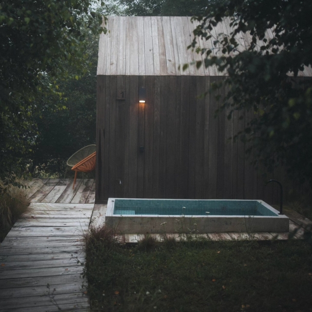  Detail des Pools und des Eingangs 