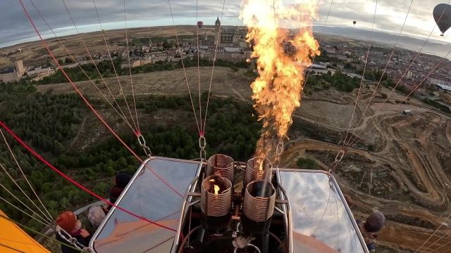 Elevación incial en globo aerostático