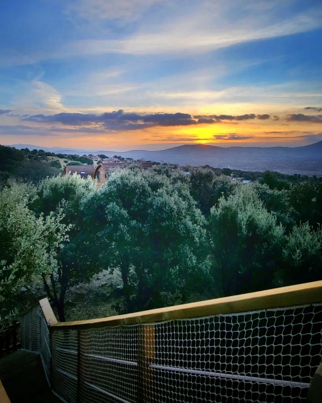 Amanecer en el complejo rural