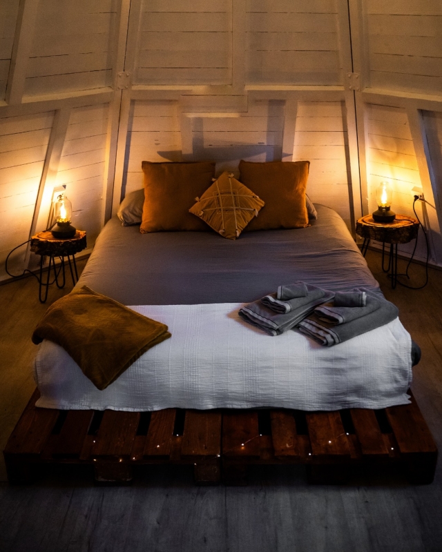 Dormitorio en el Teepee